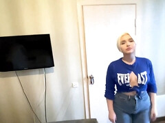 18 años, Rubia, Estilo perrito, Sexo duro, Hd, Natural, Pov, Tetas