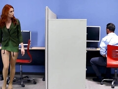 Семяизвержение, Фут фетиш, В офисе, Рыжие, Молоденькие