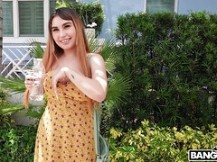 Enthousiasteling, Jurk, Buiten, Roodharige vrouw, Softcore pornografie