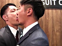アナル, アジア人, デカチン, ゲイ, 日本人, オフィス