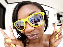 デカ尻, デカチン, デカパイ, フェラチオ, 茶髪の, バック, 黒人