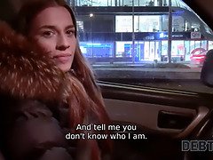 Young businesswoman Eveline Dellai fucked by the debt collector