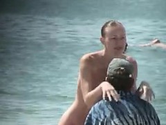 素人, ビーチ, アウトドア, 公共, 現実, のぞき