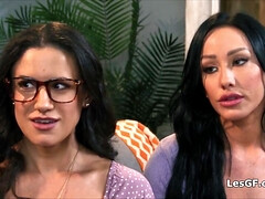 デカパイ, 指いじり, フォアサム, 彼女, グループ, ハードコア, レズビアン, 現実