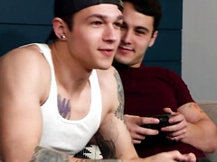 18, デカチン, イマラチオ, チン, バック, シゴき, 筋肉, 三人