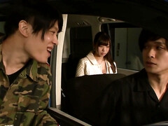 Asiático, Tetas grandes, Tetona, Corrida, Grupo, Sexo duro, Japonés, Tetas naturales