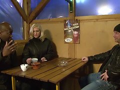 Cul, Noire, Tir de sperme, Gorge profonde, Béant, Époux mari, Interracial, Épouse