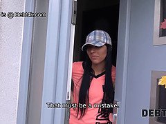 18, 美人, ズームショット, チェコ, Hd, お金, 剃毛, タトゥー