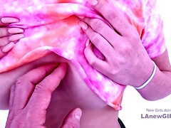 Cute Freckled 18Yo blowing stroking male pole at audition