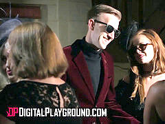 Sucer une bite, Brunette brune, Rousse roux, Rasée, Maigrichonne, Nénés