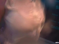 Cuir, Satin, Douche, Mouillée