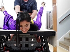 ブロンド, フェラチオ, ボンデージ, イく瞬間, 顔射, フェティッシュ, オーガズム, オマンコ
