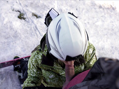 Amerikaans, Pijpbeurt, Man die toekijkt, Geld, Natuurlijk, Natuurlijke tieten, Buiten, Klein