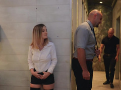 アメリカ人, デカチン, ブロンド, ヨーロピアン, 指いじり, 自然山雀, ストッキング, オッパイの