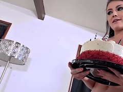 ブロンド, フェラチオ, 茶髪の, ぽちゃ, グループ, 手コキする, メイド, ティーン