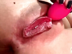 Melissa Lisboa Takes BBC Rough Anal - Vibrator on Pussy & Ass to Mouth Gaping