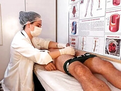 Hot Brazilian Nurse Gets Wet Seeing Patient's Big Hard Cock