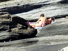 ビーチ, 捕まる, チン, イタリア人, ヌード, ハメ撮り, オッパイの, のぞき