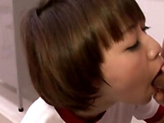 Asiatique, Sucer une bite, Collège université, Japonaise, Adolescente