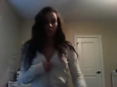 Amateur, Brunette brune, Masturbation, Solo, Adolescente, Webcam