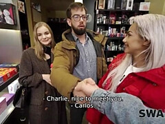 美人, デカチン, バイセクシャル, カップル, はじめて, ハードコア, Hd, 妻スワップ