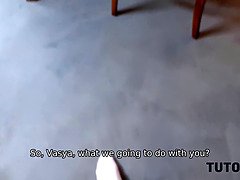 Stel, Hd, Rijpe lesbienne, Kort haar, Kousen, Lerarin