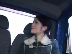 Leie, Braunhaarige, Öffentlich, Realität