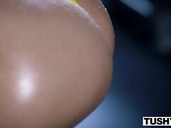 Cayenne Klein gets all her holes fucked by the bald guy