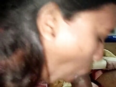 Kavita Zawazawi Gives Dirty Homemade Blowjob with Cum in Mouth