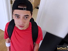 Bruinharig, Lul, Sperma in gezicht, Hd, Masturbatie, Moeder die ik wil neuken, Moeder, Stiefmoeder