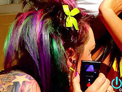 Extrême, Doigter, Cuisine, Lesbienne, Orgasme, Tatouage