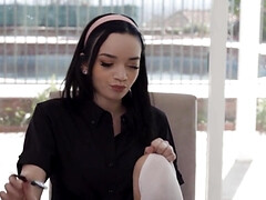 デカチン, 茶髪の, 女, 手コキする, ハードコア, ラフ, ティーン, オッパイの