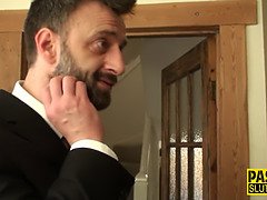 Geile alte tussi, Kehlenfick, Milf, Realität, Schreiend, Rasiert, Strümpfe