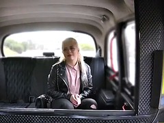 Fake Taxi Shy blonde teen with natural tits