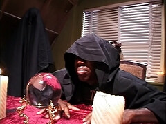 Grote kont, Bruinharig, Groepseks ejactulatie, Lul, Groepseks, Hardcore, Interraciaal, Trio