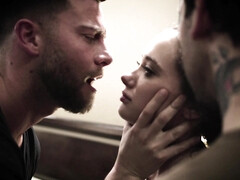 Sucer une bite, Brunette brune, Rugueux, Plan cul à trois