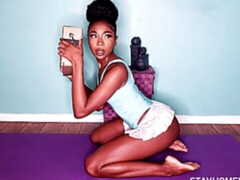 Noir ébène, Interracial, Embrassement, Lingerie, Masturbation, Dénudage, Adolescente, Nénés