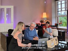 Watch April Velvet and her horny neighbor share a juicy milkshake with hubby