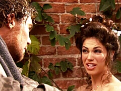 デカチン, フェラチオ, 茶髪の, バック, なめる, オマンコ, シャワー, 濡れ