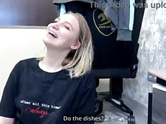 Amateur, Blonde, Couple, Conversation vulgaire, Domination, Fait maison, Nue  à poil, Adolescente