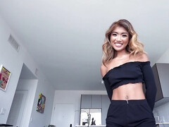 Asiático, Mamada, Pequeña, Adolescente, Tetas