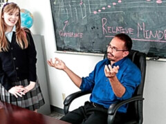 Enthousiasteling, Bruinharig, Flexibiel, Likken, Kut duiken, Schoolmeisje, Mager, Tiener