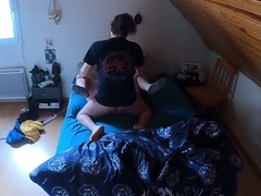 クリトリス, カップル, バック, 毛深い, Hd, 母, 自然山雀, 妻