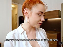 Blasen, Frau frau mann, Gruppe, Hd, Rotschopf, Arsch lecken, Jungendliche (18+), Flotter dreier