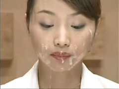 Asiatique, Nana, Sucer une bite, Bukkaké, Tir de sperme, Japonaise