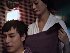 Amateur, Asiatique, Gros seins, Chinoise, Massage, Nénés