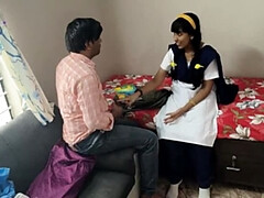 Indian Bhabhi Gets Fucked in Uniform After College Class - Parizadi