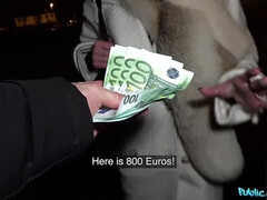 デカチン, ブロンド, フェラチオ, 公共, オマンコ, ロシア人, ティーン, オッパイの