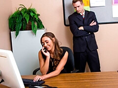 デカチン, フェラチオ, 茶髪の, バック, 自然山雀, ストッキング, ティーン, オッパイの