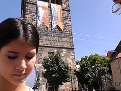 Kont, Bruinharig, Hd, Kut duiken, Mager, Strippen, Strippen, Tiener